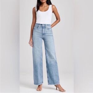 NWT Paige Sasha High Rise Wide Leg Jeans MAGNIFIQUE